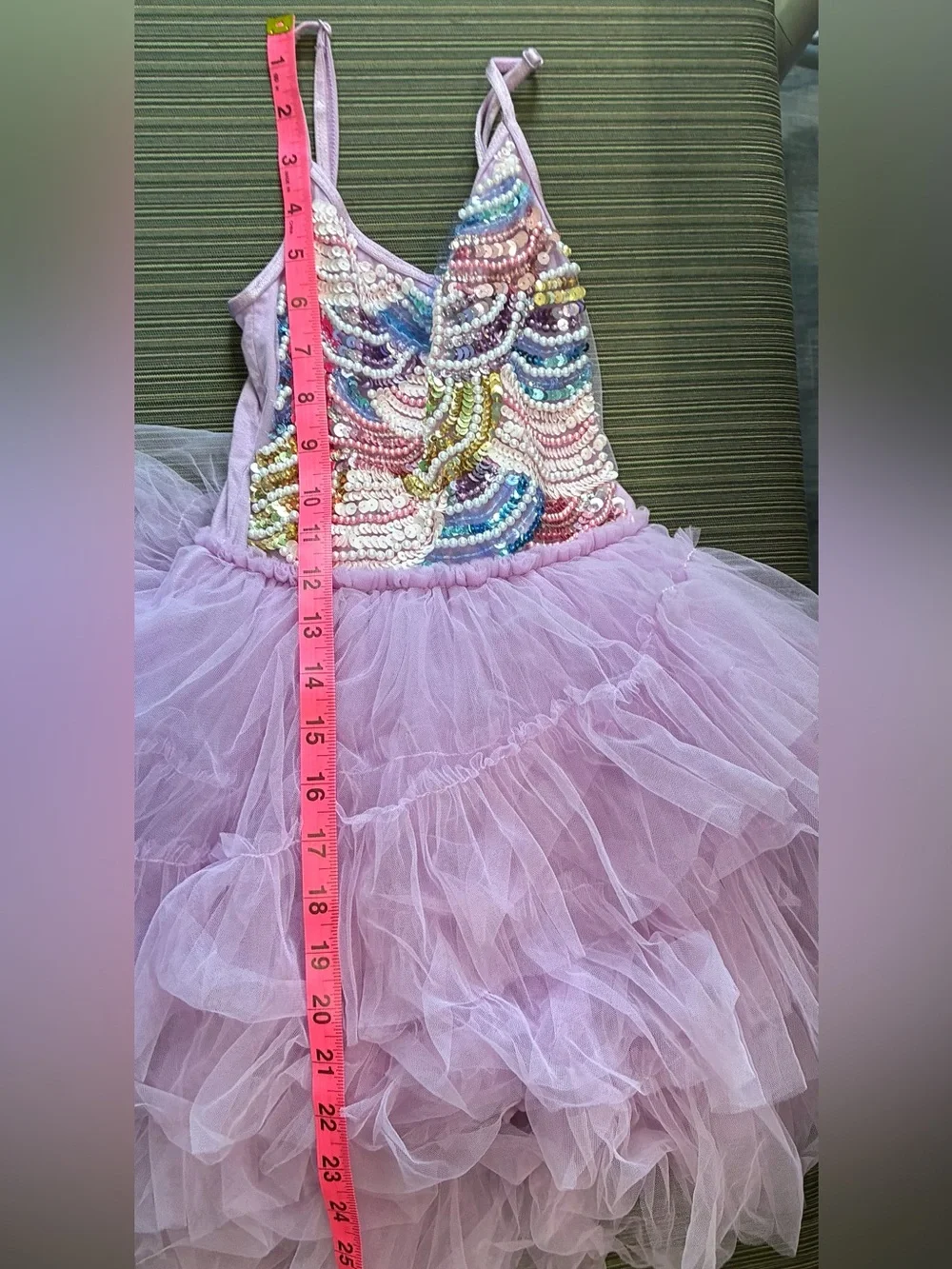 Tutu du Monde Kids Lavender Sequin Tulle Costume Dress purple dance sequin - Picture 10 of 10